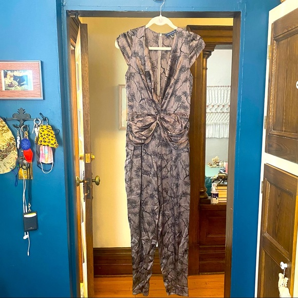 French Connection Silk Jumpsuit - Picture 1 of 5